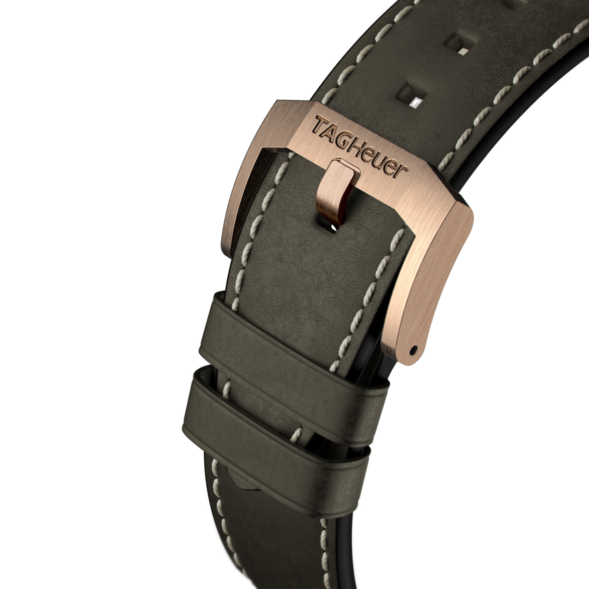 TAG Heuer Autavia Calibre 5 Chronometer, 42 mm, Bronze and ceramic, Ref# WBE5190.FC8268, Clasp