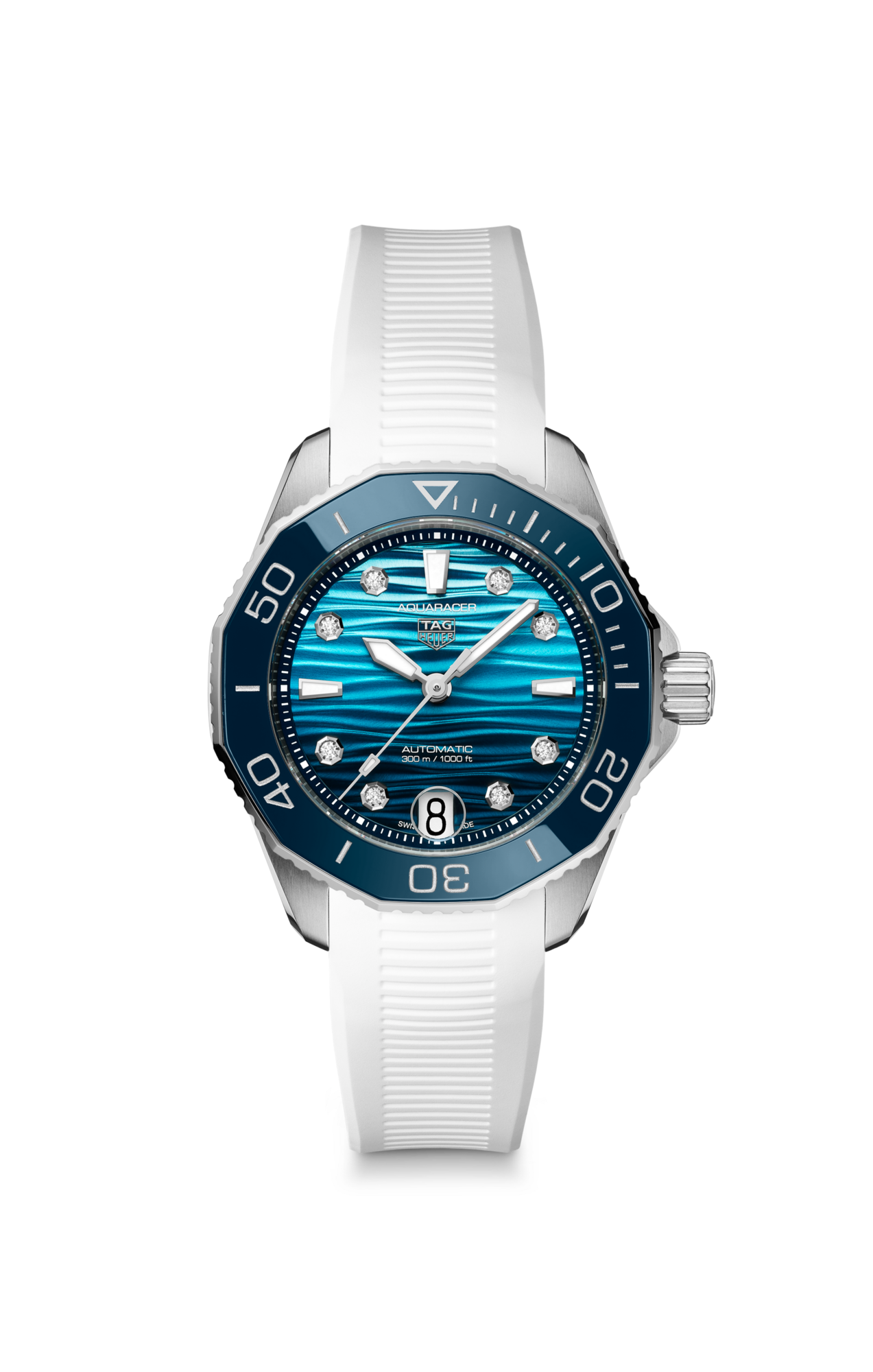 TAG Heuer Aquaracer Professional 300 Date, Stainless Steel set with Diamonds, Ref# WBP231N.FT6234
