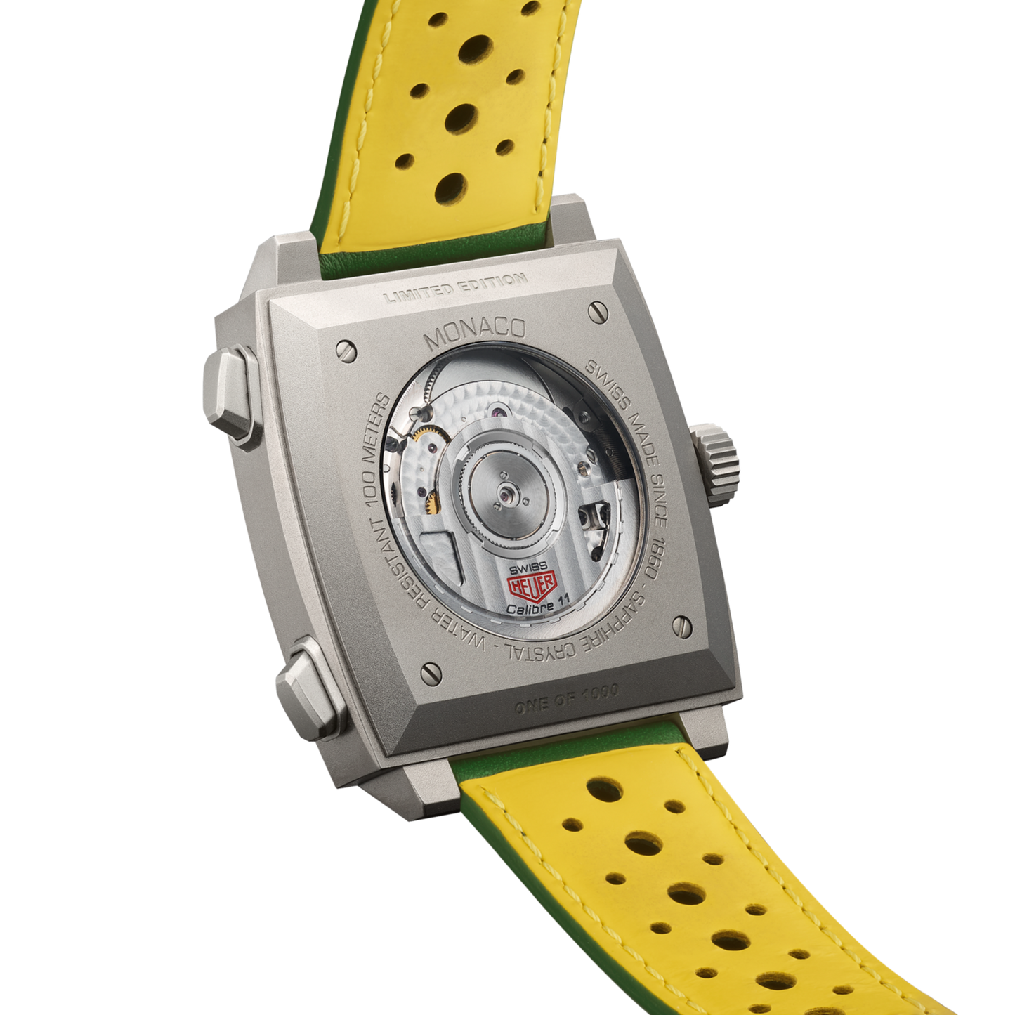 TAG Heuer Monaco Chronograph Racing Green Automatic, Titanium, 39mm, Ref# CAW218E.FC6565, Back