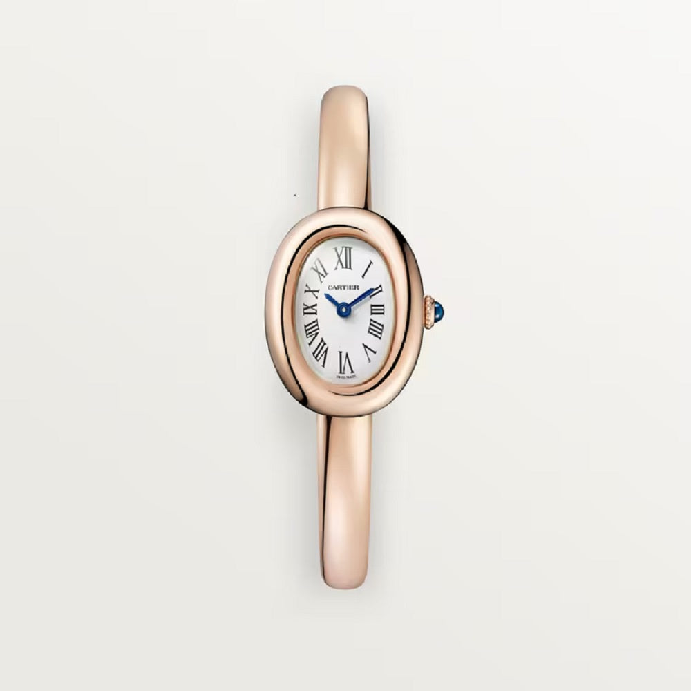 Cartier Baignoire Mini, 18k Rose Gold, 24.6mm x 18.7mm, Ref# WGBA0048