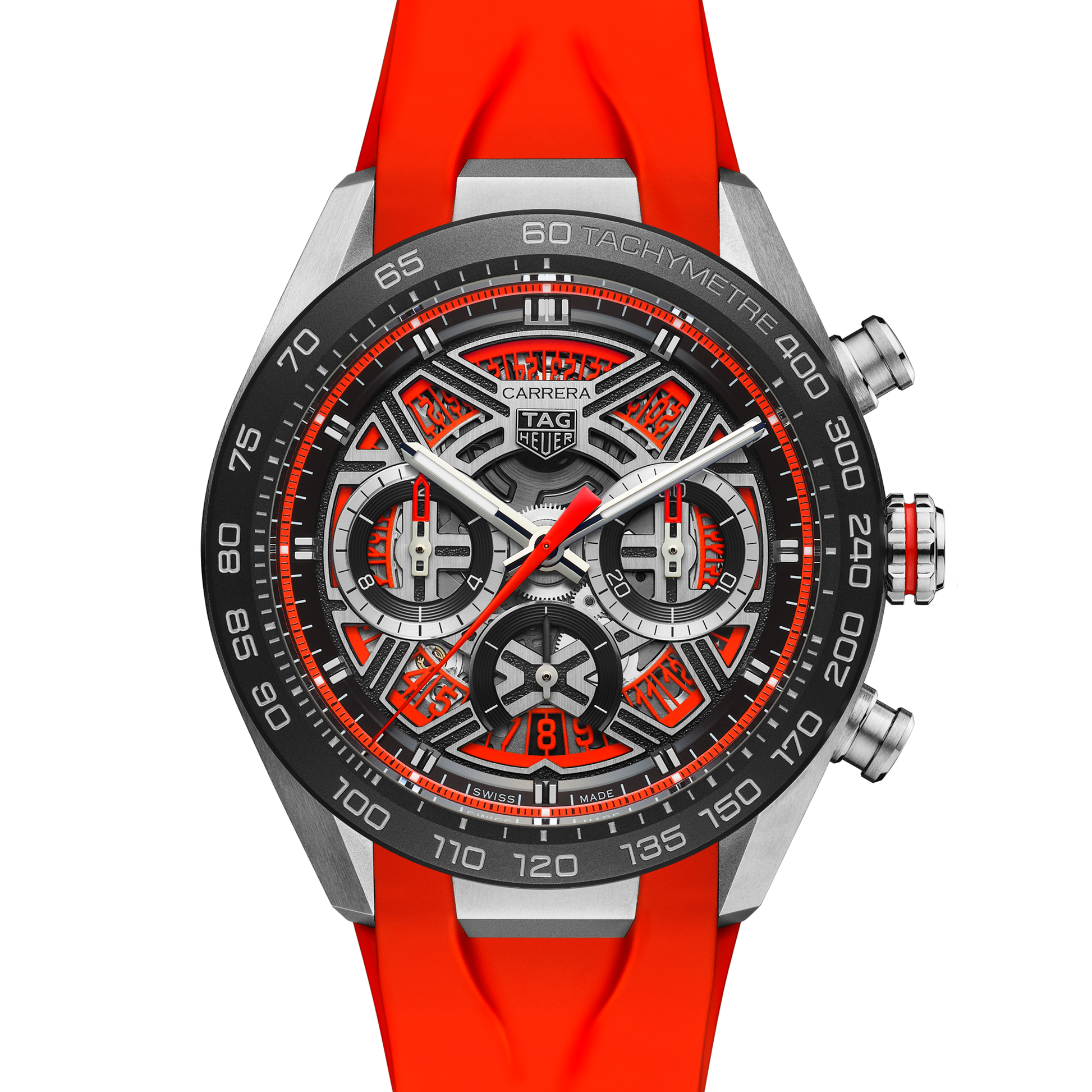 TAG Heuer Carrera Chronograph Extreme Sport, Titanium and Ceramic 44mm, Ref# CBU2082.FT6275, Dial