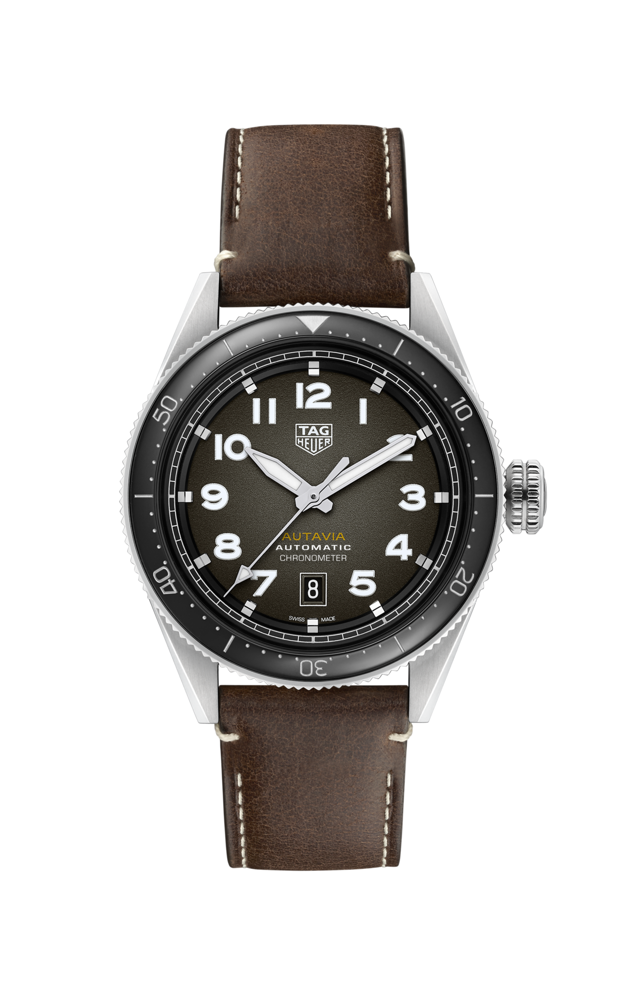 TAG Heuer Autavia Calibre 5 Chronometer, 42 mm, Stainless Steel and ceramic, Ref# WBE5114.FC8266