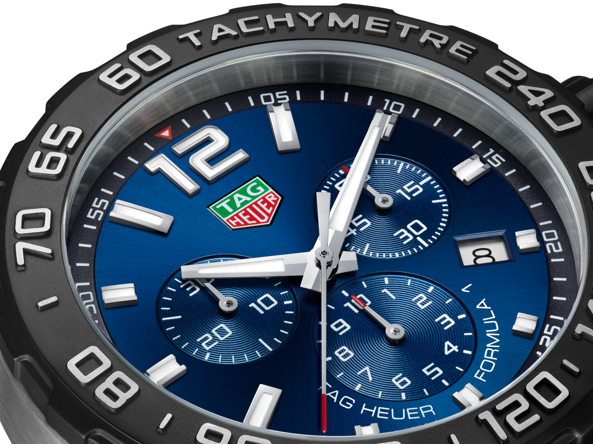 Unworn TAG Heuer Formula 1 Chronograph, Stainless Steel, 43mm, Ref# CAZ101AV.BA0842, Dial