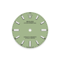 Unworn 2025, Rolex Oyster Perpetual, Oystersteel, 34mm, Pistachio-green dial, Domed Oyster, Ref# 124200-0006, box and papers, Dial