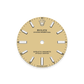 Unworn 2025, Rolex Oyster Perpetual, Oystersteel, 34mm, Beige dial, Domed Oyster, Ref# 124200-0007, box and papers, Dial