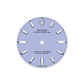 Unworn 2025, Rolex Oyster Perpetual, Oystersteel, 34mm, Lavender dial, Domed Oyster, Ref# 124200-0008, box and papers, Dial