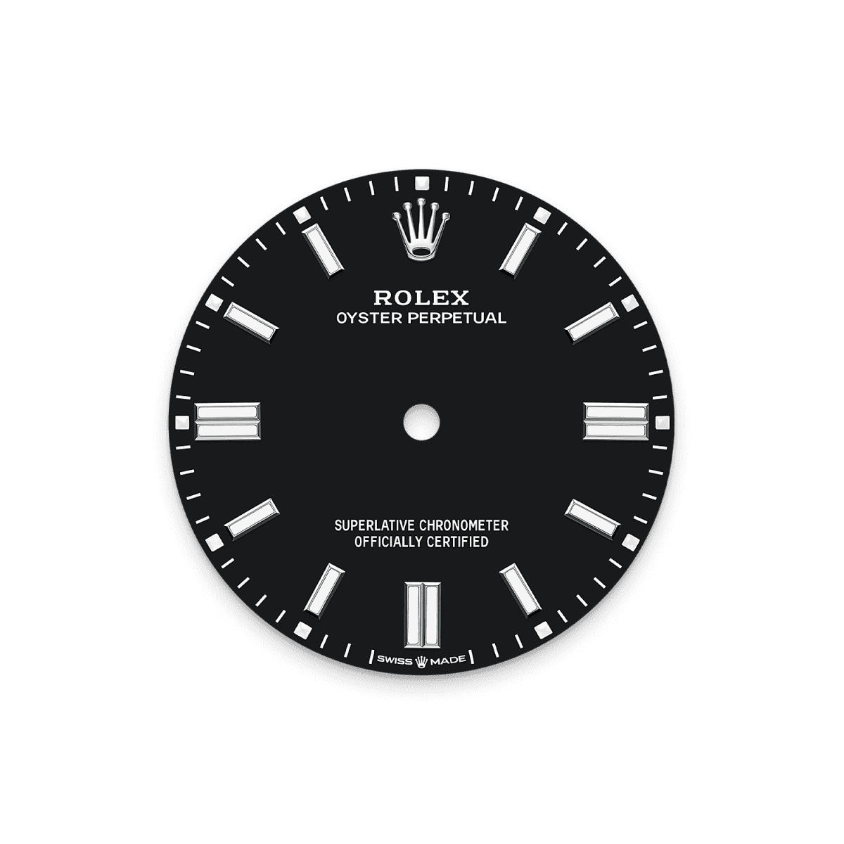 Unworn 2025, Rolex Oyster Perpetual, Oystersteel 41mm, Black dial, Domed Oyster, Ref# 134300-0008, box and papers, Dial
