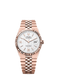 Unworn 2025, Rolex Land-Dweller 40, 18k Everose Gold, Intense white dial, Fluted Flat Jubilee, Ref# 127335-0001