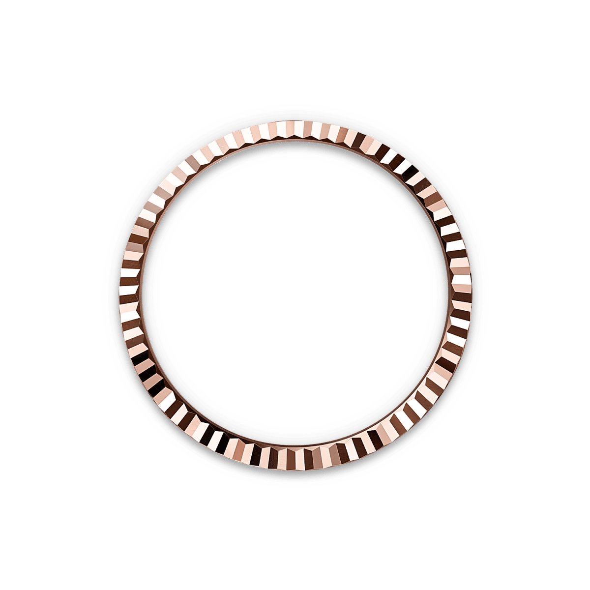 Unworn 2025, Rolex Land-Dweller 36, 18k Everose Gold, Intense white dial, Fluted Flat Jubilee, Ref# 127235-0001, Bezel