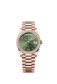 Unworn 2025, Rolex Day-Date 36, 18k Everose Gold and Diamond-set, 36mm, Ref# 128345rbr-0085, box and papers