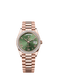Unworn 2025, Rolex Day-Date 36, 18k Everose Gold and Diamond-set, 36mm, Ref# 128395tbr-0033, box and papers