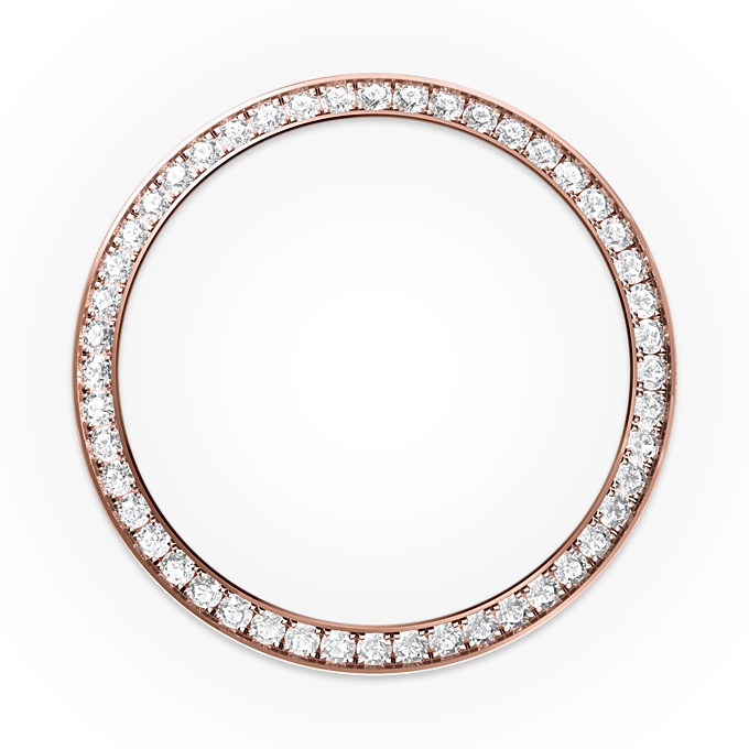 Rolex Day-Date 40, 18k Everose Gold with Diamond-set, 40mm, Ref# 228345rbr-0024, Bezel