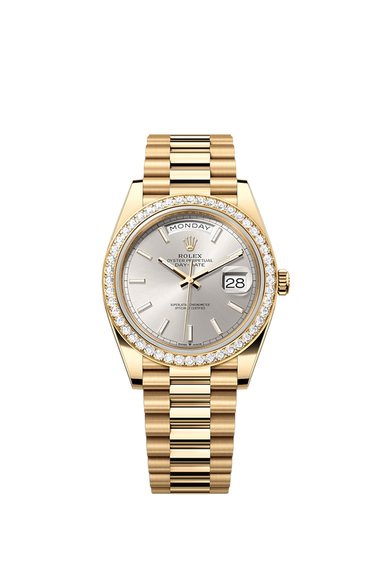 Rolex Day-Date 40, 18k Yellow Gold with Diamond-set, 40mm, Ref# 228348rbr-0042
