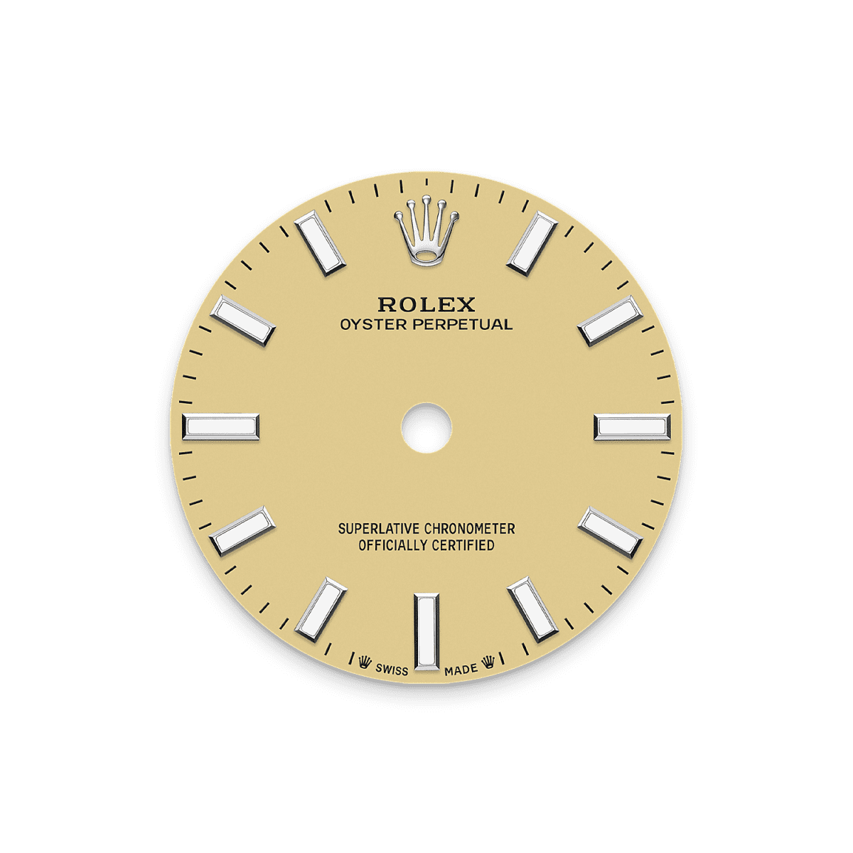 Unworn 2025, Rolex Oyster Perpetual, Oystersteel, 31mm, Beige dial, Domed Oyster, Ref# 277200-0013, box and papers, Dial