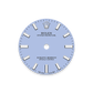 Unworn 2025, Rolex Oyster Perpetual, Oystersteel, 28mm, Lavender dial, Domed Oyster, Ref# 276200-0008, box and papers, Dial