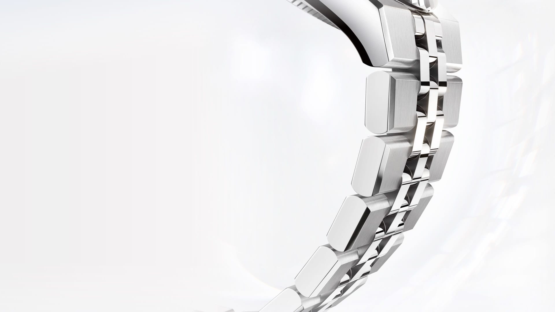 Unworn 2025, Rolex Land-Dweller 36, Platinum, Ice blue dial, Fluted Flat Jubilee, Ref# 127236-0001, Bracelet