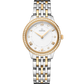Unworn, Omega De Ville Prestige, Stainless Steel, 18k Yellow Gold and Diamond-set, 30 mm, Quartz, Ref# 434.25.30.60.52.002