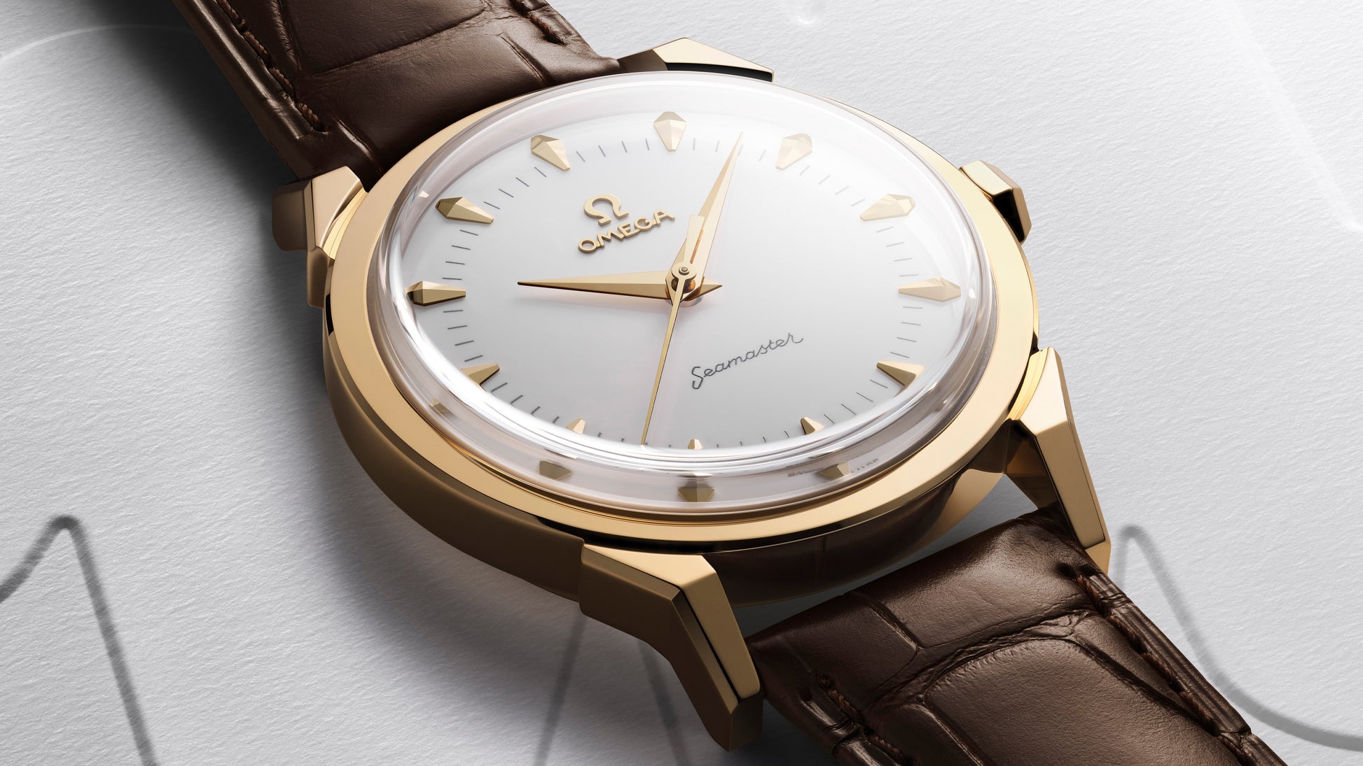 Unworn, Omega Seamaster 37mm, 18k Moonshine™ Gold, Co‑Axial Master Chronometer, Ref# 522.53.37.20.04.001, Left