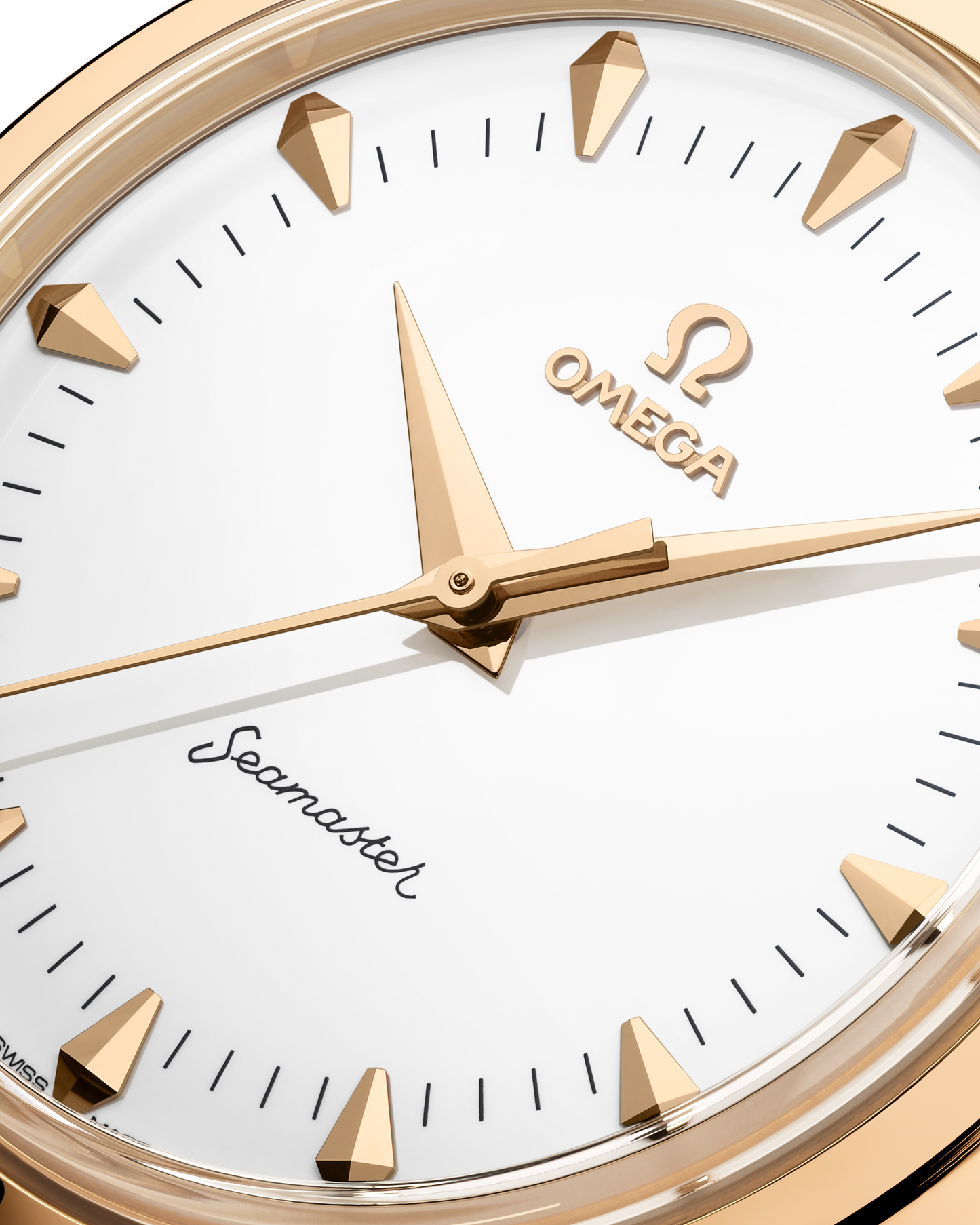 Unworn, Omega Seamaster 37mm, 18k Moonshine™ Gold, Co‑Axial Master Chronometer, Ref# 522.53.37.20.04.001, Dial