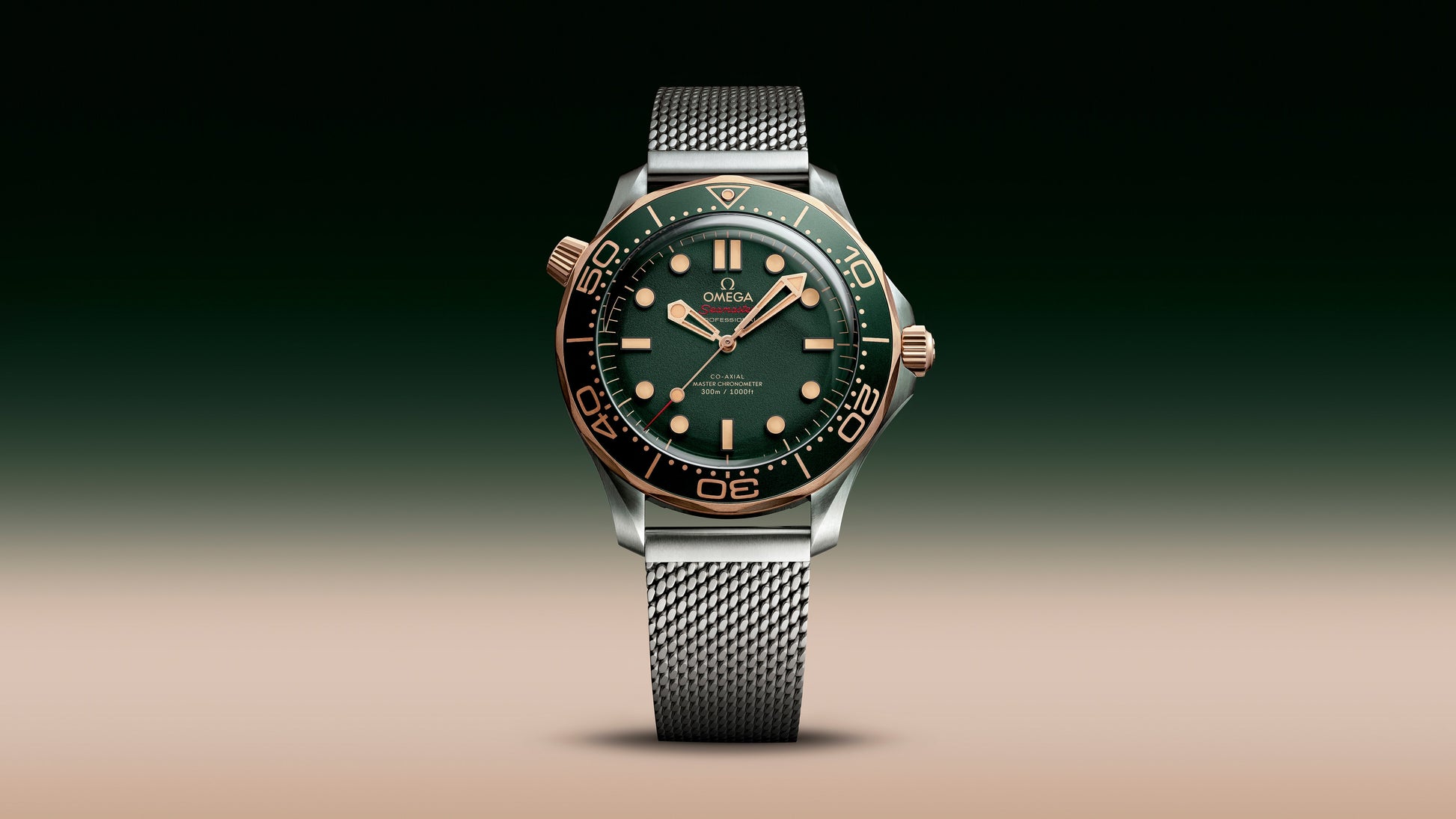 Unworn, Omega Seamaster Diver 300m, Titanium, 9K Bronze Gold, 42mm, Ref# 210.90.42.20.10.001, Main view
