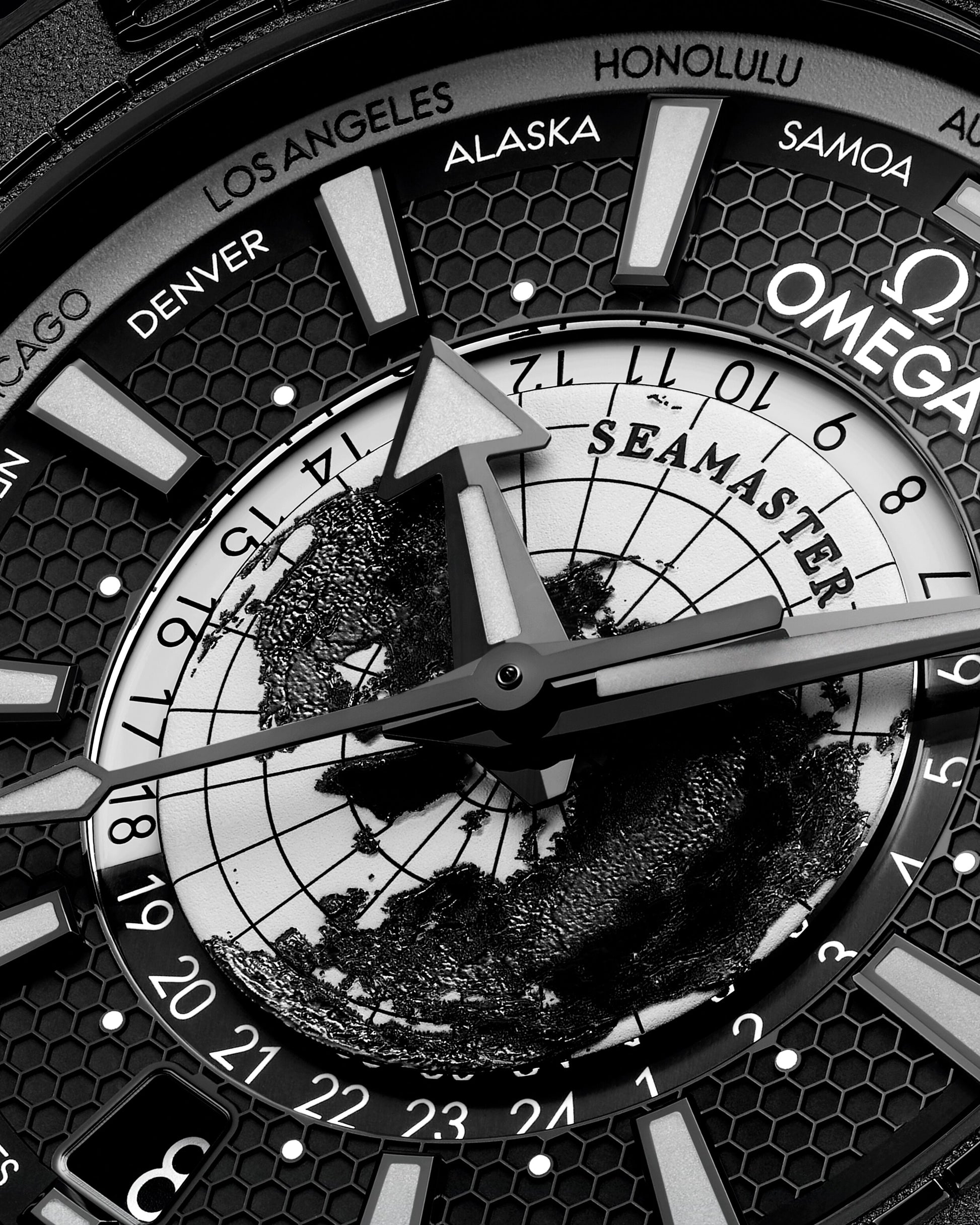 Unworn, Omega Seamaster Planet Ocean 600m, Ceramic, Ref# 215.92.46.22.01.007, Dial