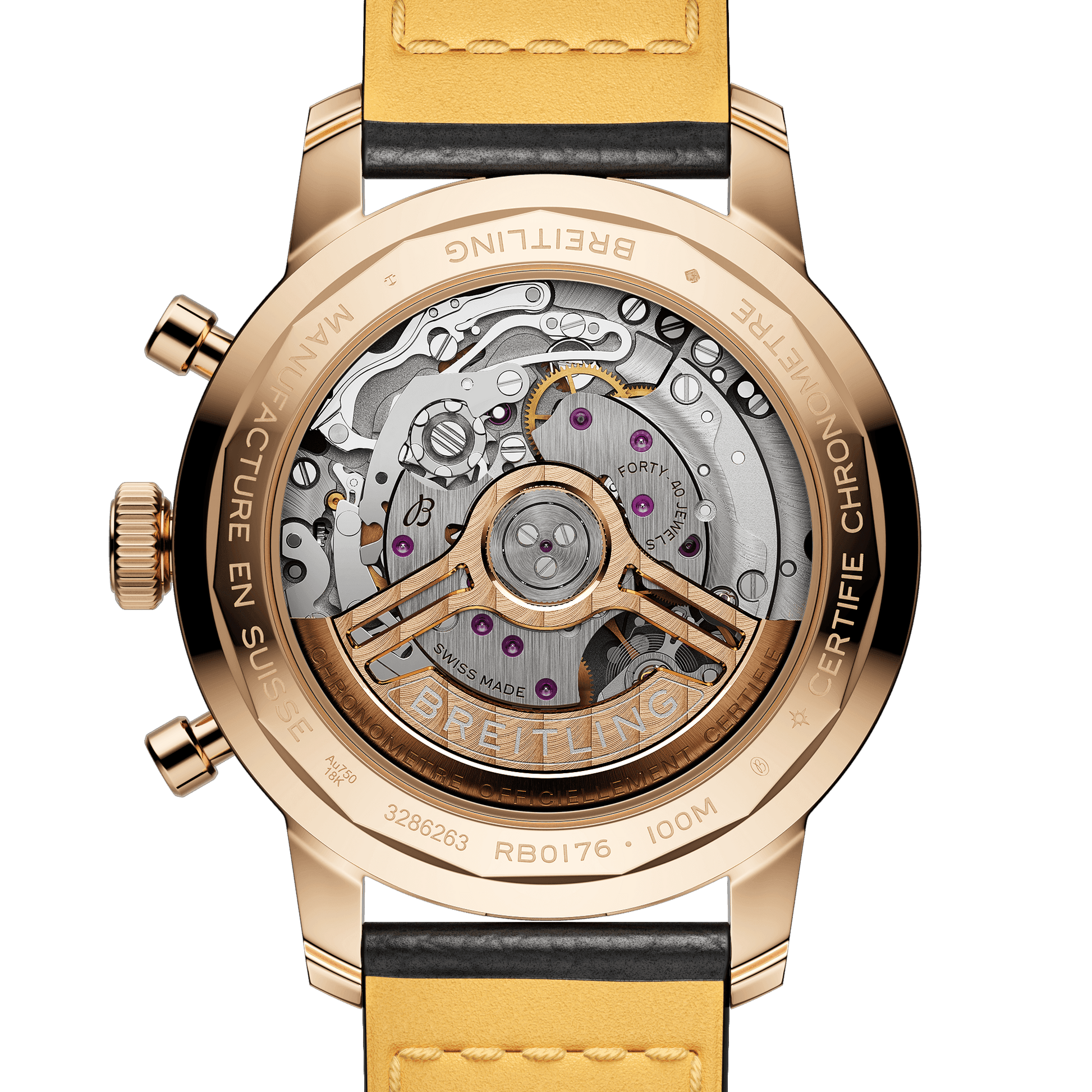 Breitling Top Time B01, 18k Red Gold, 41mm, Ref# RB01761A1Q1X1, Unworn 2024, Back