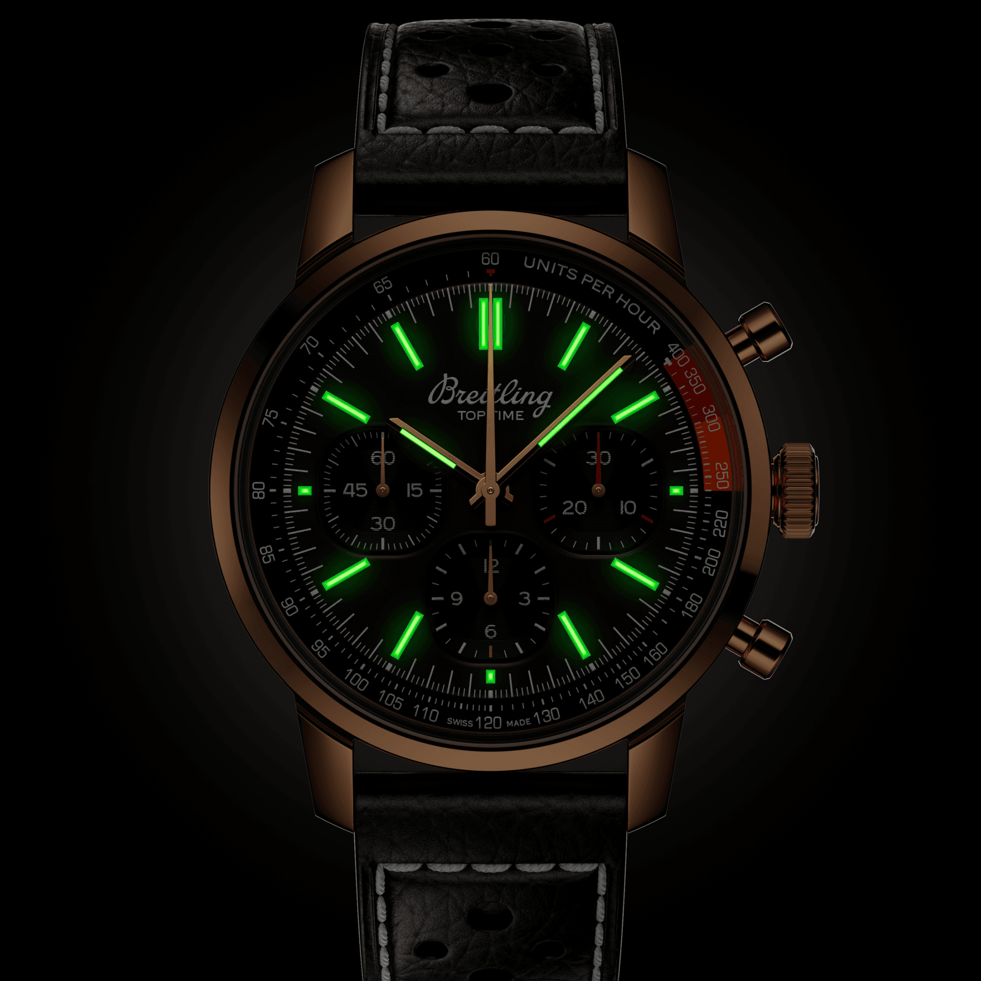 Breitling Top Time B01, 18k Red Gold, 41mm, Ref# RB01761A1Q1X1, Unworn 2024, Luminous