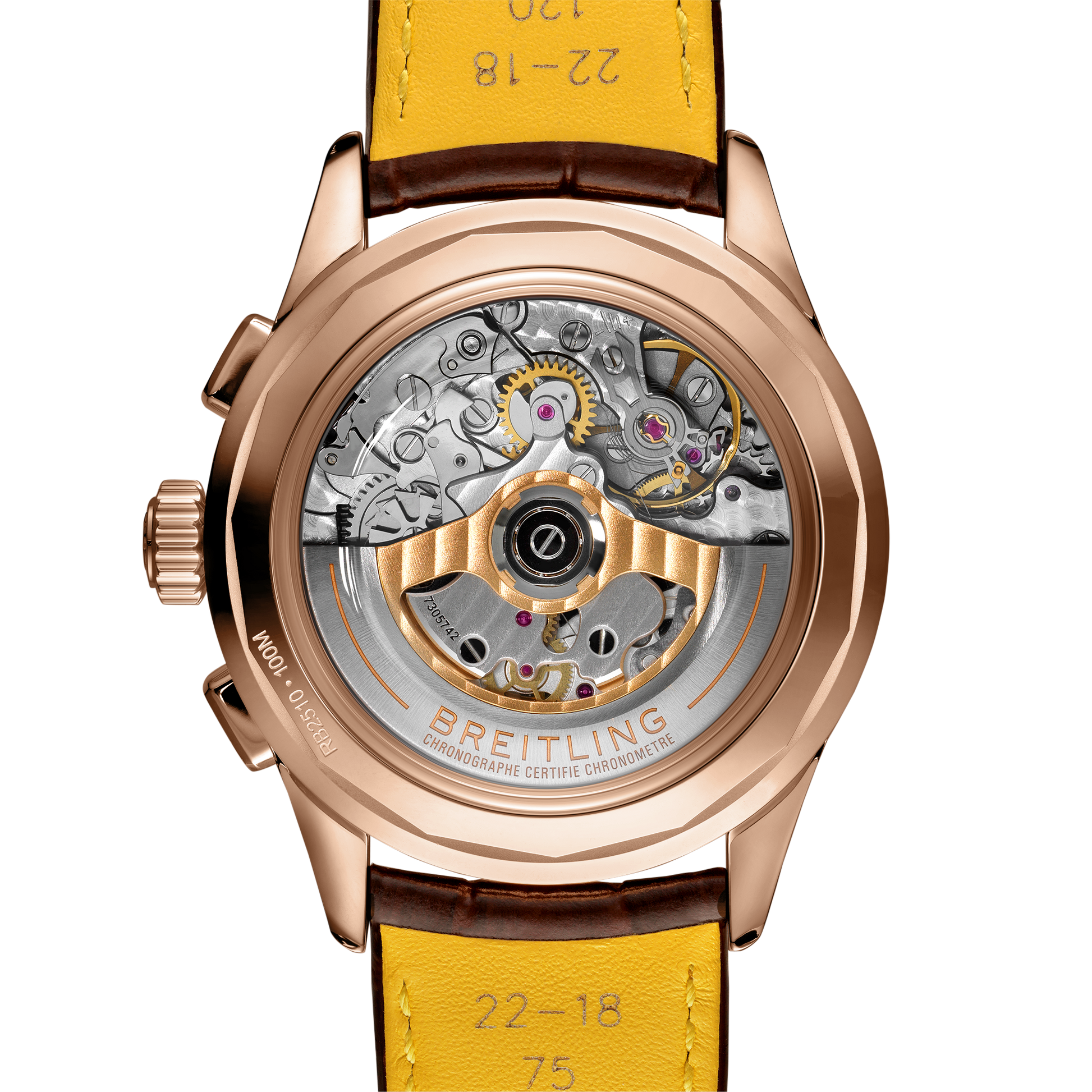 Breitling Premier B25 Datora 42, 18k Red Gold, Ref# RB2510371G1P1, Unworn 2024, Back