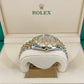 Rolex Datejust 36, 18k Yellow Gold and Stainless Steel, 36mm, Golden, palm motif dial, Ref# 126233-0037, Right