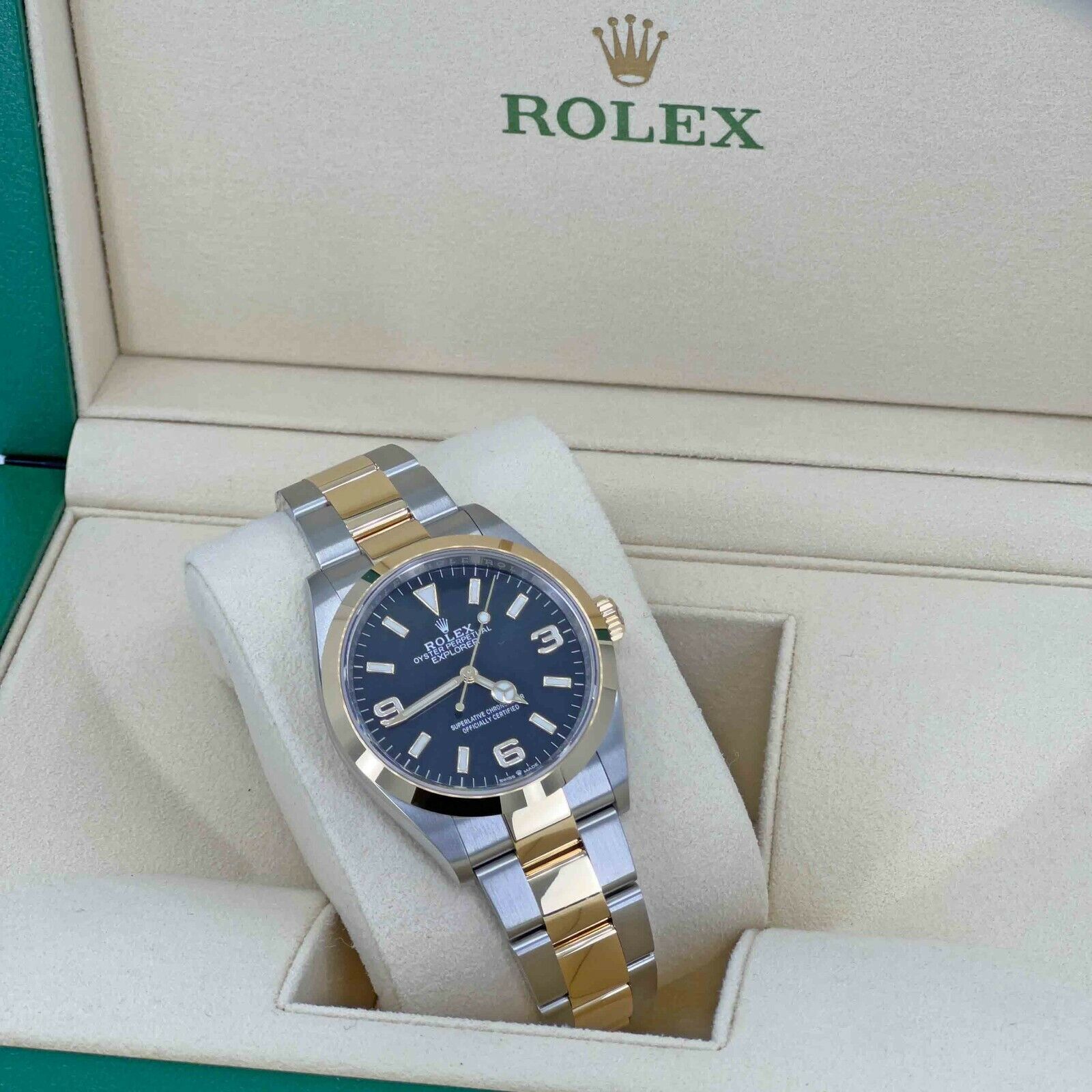 Rolex Explorer 36mm, Stainless Steel and 18k Yellow Gold, Ref# 124273, Main view