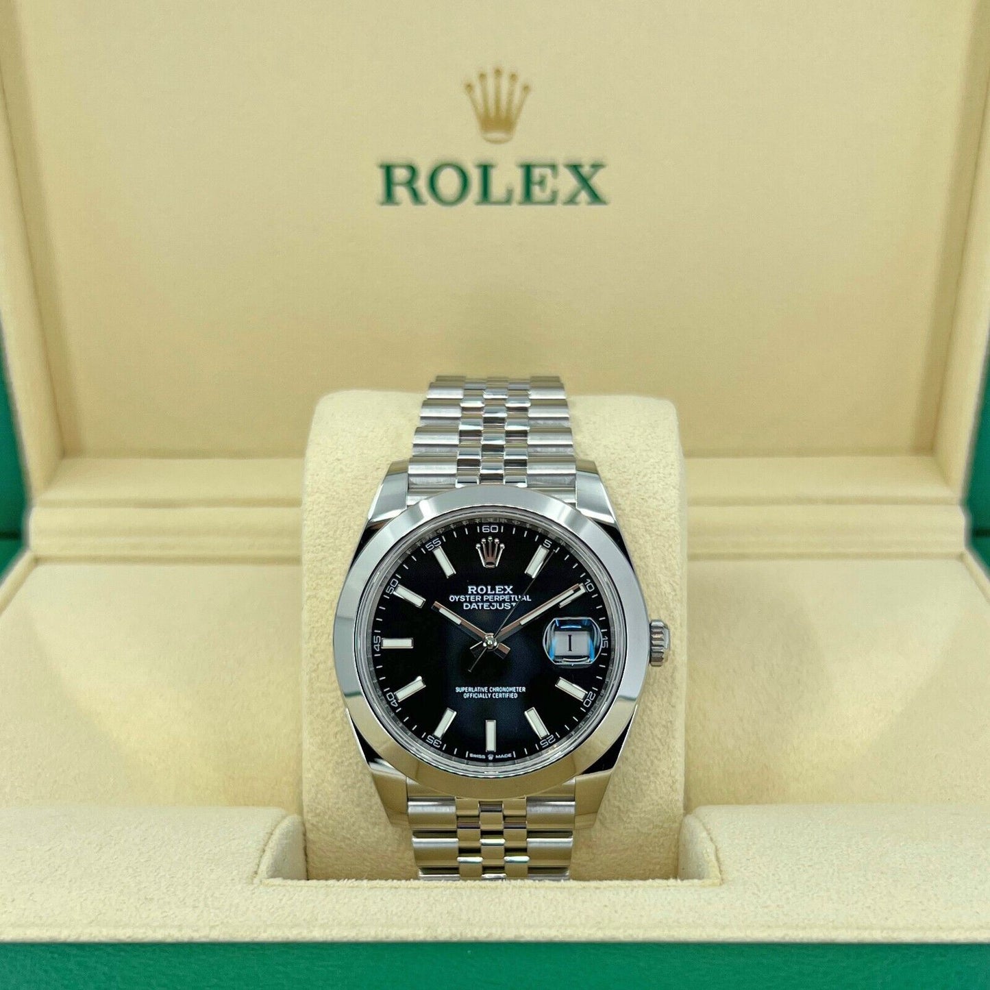 rolex datejust 41 jubilee smooth bezel