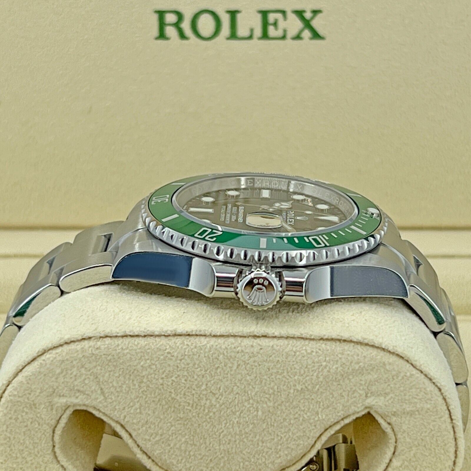 Rolex Submariner Kermit Green Ceramic Bezel Mens Watch 126610 Unworn