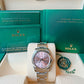 Rolex, Oyster Perpetual Ladies, Pink Dial, 34mm, Oystersteel, Ref# 124200-0004