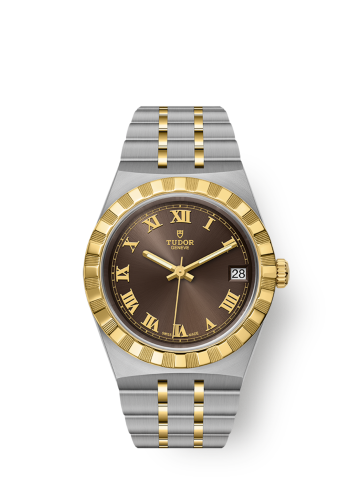 Tudor Royal, Stainless Steel and 18k Yellow Gold, 34mm, Ref# M28403-0008