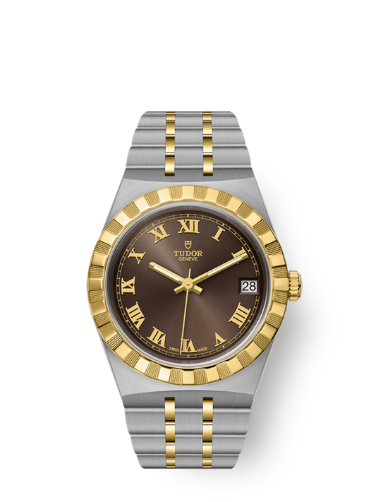 Tudor Royal, Stainless Steel and 18k Yellow Gold, 34mm, Ref# M28403-0008