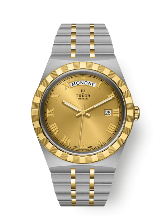 Tudor Royal, Stainless Steel and 18k Yellow Gold, 41mm, Ref# M28603-0004