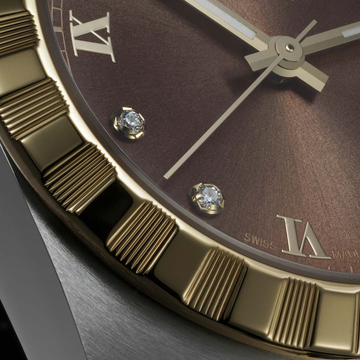 Tudor Royal, Stainless Steel and 18k Yellow Gold with Diamond-set, 41mm, Ref# M28603-0008, Dial