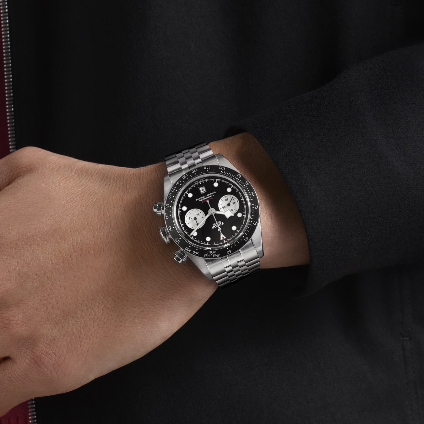 Tudor Black Bay Chrono, 41mm, Stainless Steel, Ref# M79360N-0013, Unworn 2025, watch on the hand