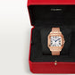 Unworn Cartier Santos de Cartier, 18k Rose Gold, 35.1mm, Ref# WGSA0031, Watch in box
