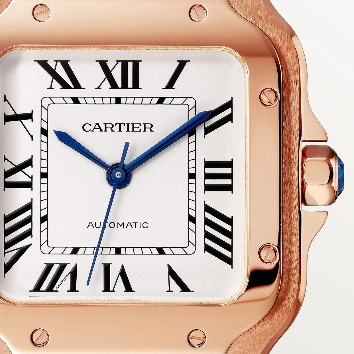 Unworn Cartier Santos de Cartier, 18k Rose Gold, 35.1mm, Ref# WGSA0031, Dial