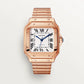 Unworn Cartier Santos de Cartier, 18k Rose Gold, 35.1mm, Ref# WGSA0031