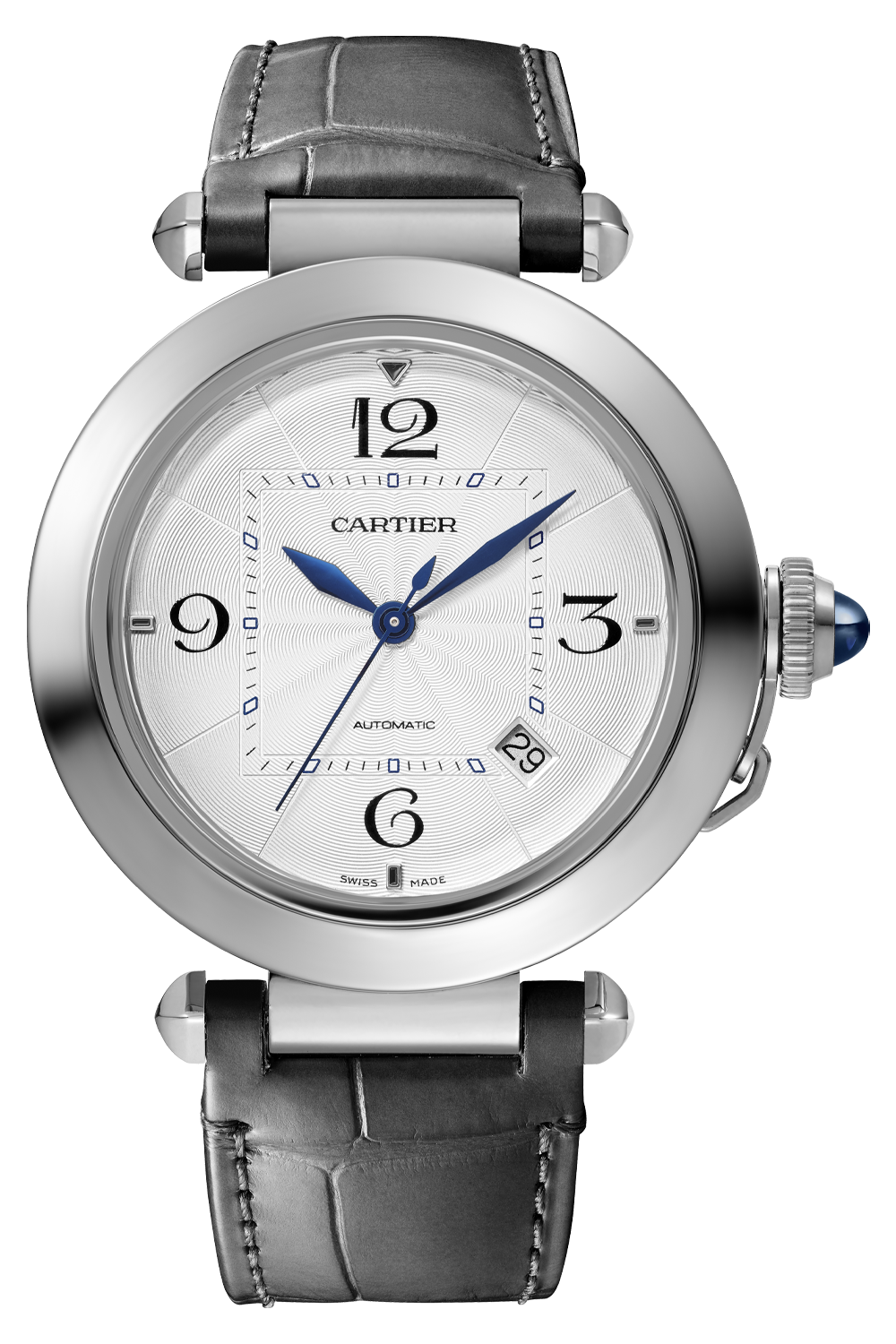 Unworn Cartier Pasha de Cartier, Stainless Steel, 41mm, Ref# WSPA0009, Watch on strap