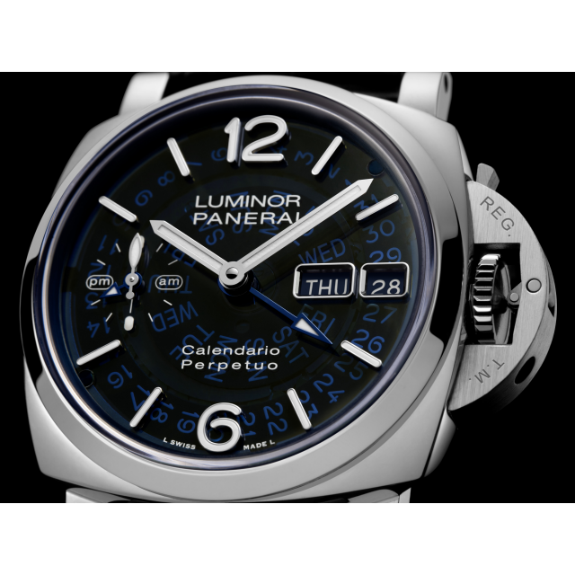 Unworn, Panerai Luminor Perpetual Calendar GMT Platinumtech™, 44mm, Ref# PAM01575, Dial