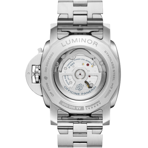 Unworn, Panerai Luminor Marina, 44mm, Stainless Steel, Ref# PAM03323, Back