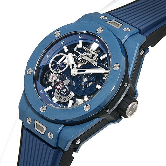 Hublot Big Bang Meca-10 Ceramic Blue 45mm, Ref# 414.EX.5123.RX, Right