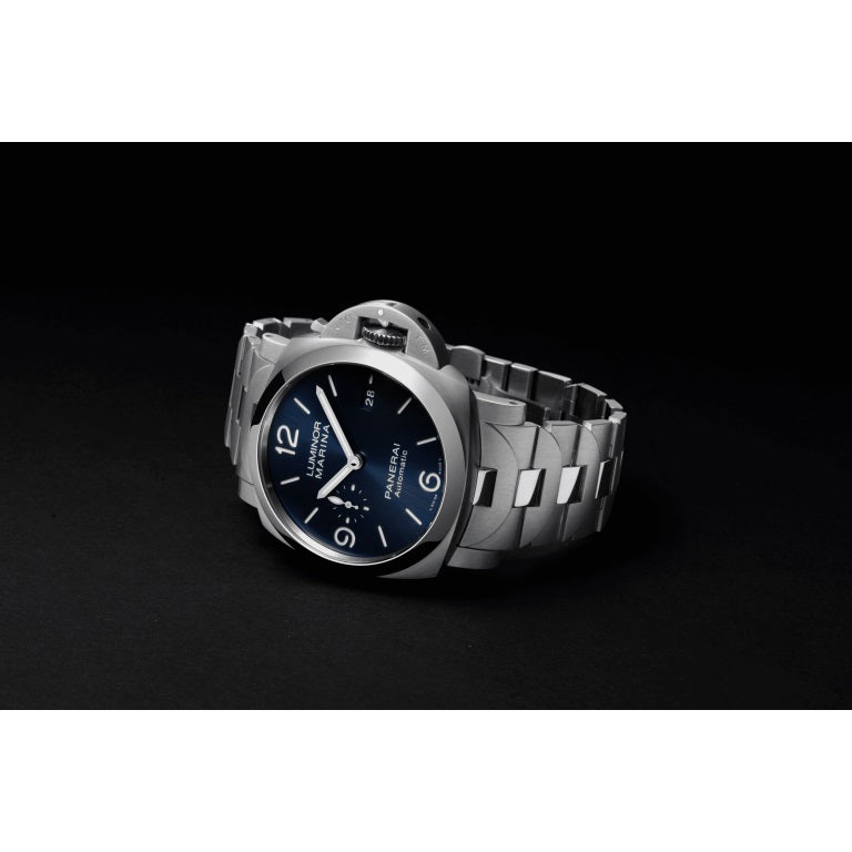Side Panerai Luminor Marina Specchio Blu Ref# PAM01316