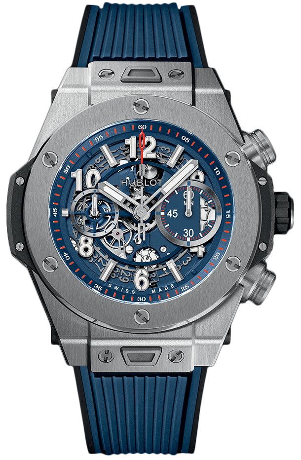 Hublot Big Bang, Unico Titanium Blue 45mm, Ref#411.NX.5179.RX, Dial