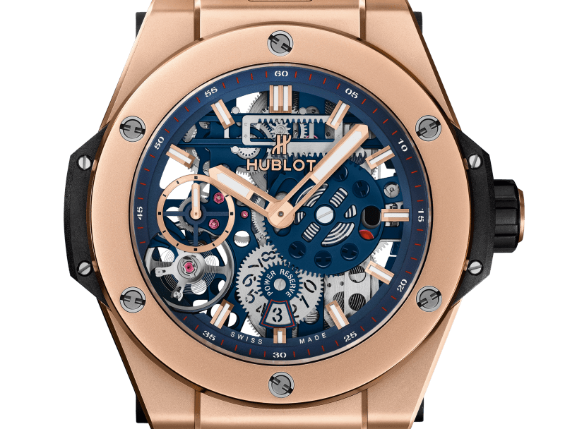 Hublot Big Bang Meca-10 King Gold Blue 45mm, Ref# 414.OI.5123.RX, Dial