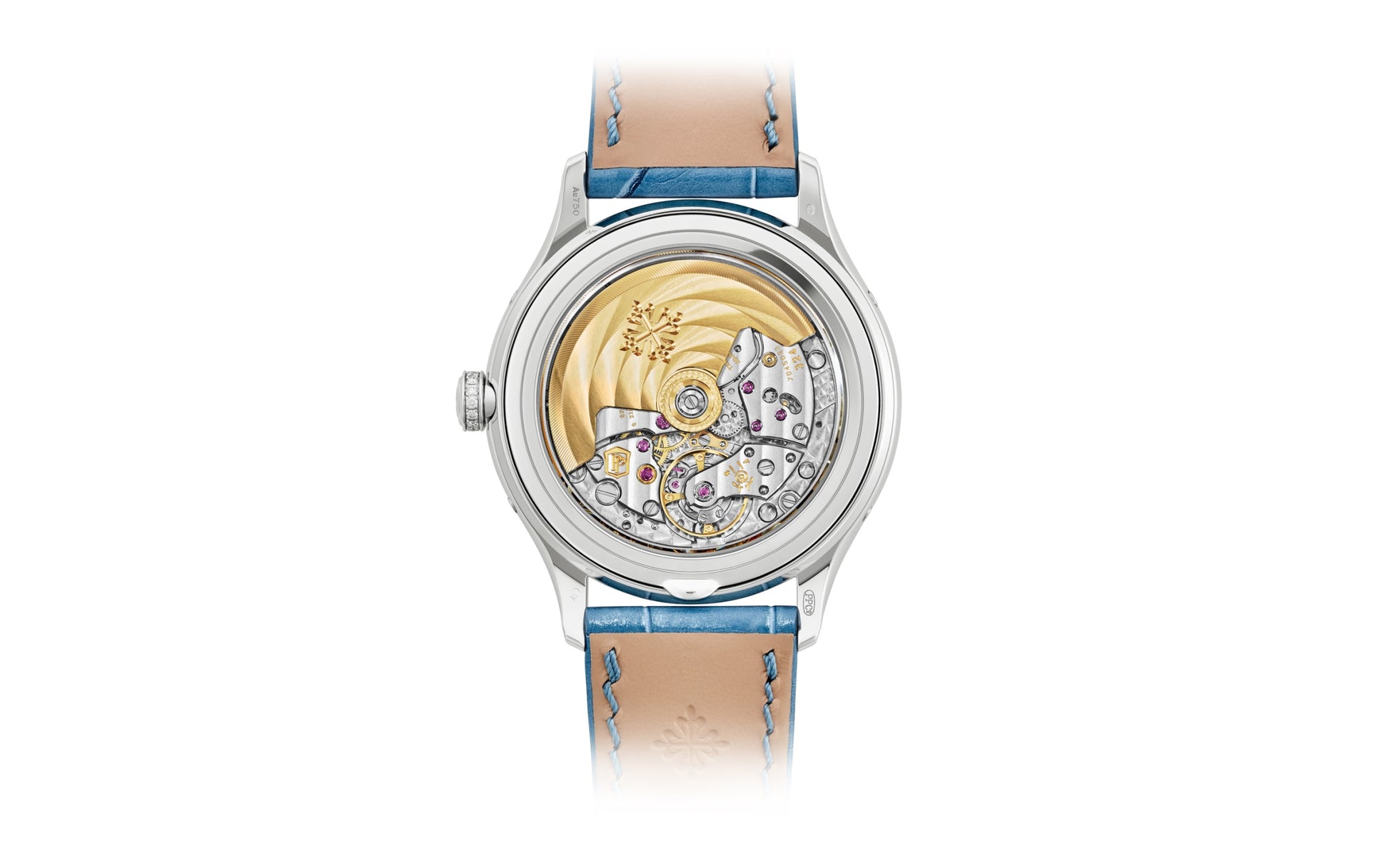 Patek Philippe Complication, 18k White Gold set with 155 diamonds (~1.34 ct), 38mm, Annual Calendar Ref# 4947G-001, back