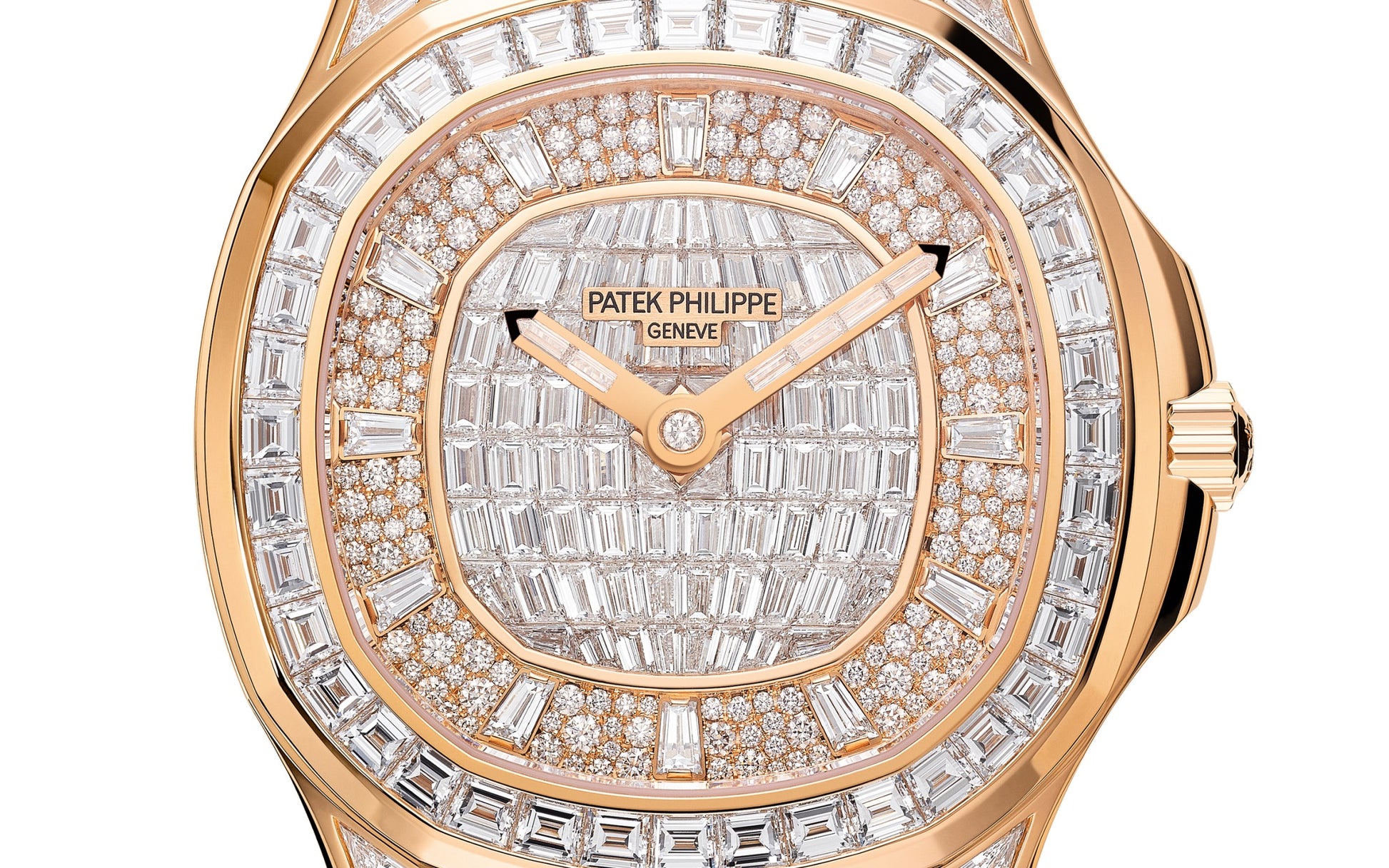 Patek Philippe Aquanaut Luce Haute Joaillerie, 18k Rose Gold with 313 diamonds ~7,9ct, 38,8mm, Ref# 5062/450R-001, Dial